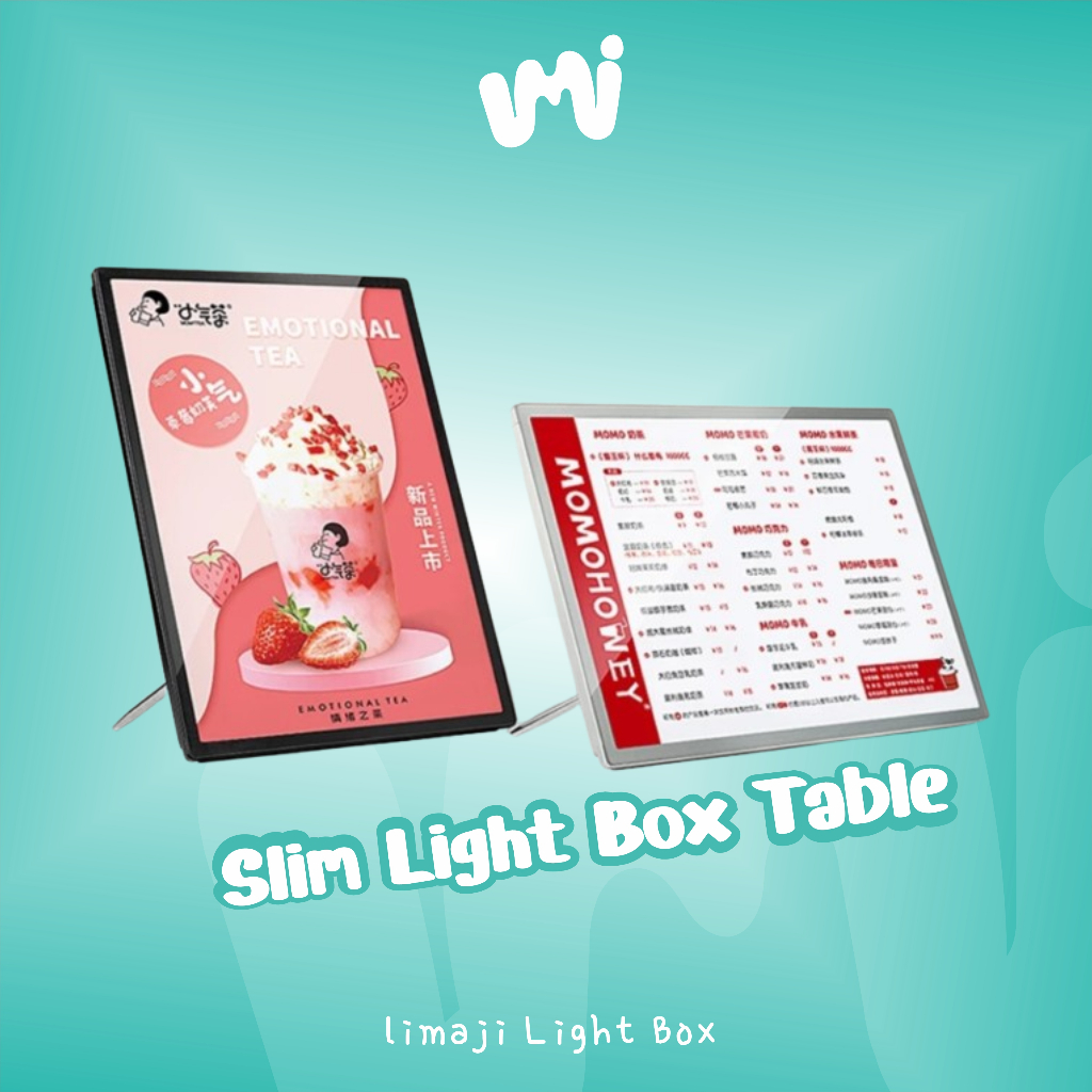 LED Table Stand Light Box/ Light Box Menu /Daftar Menu/Slim Light Box/ Light Box Table Menu Display
