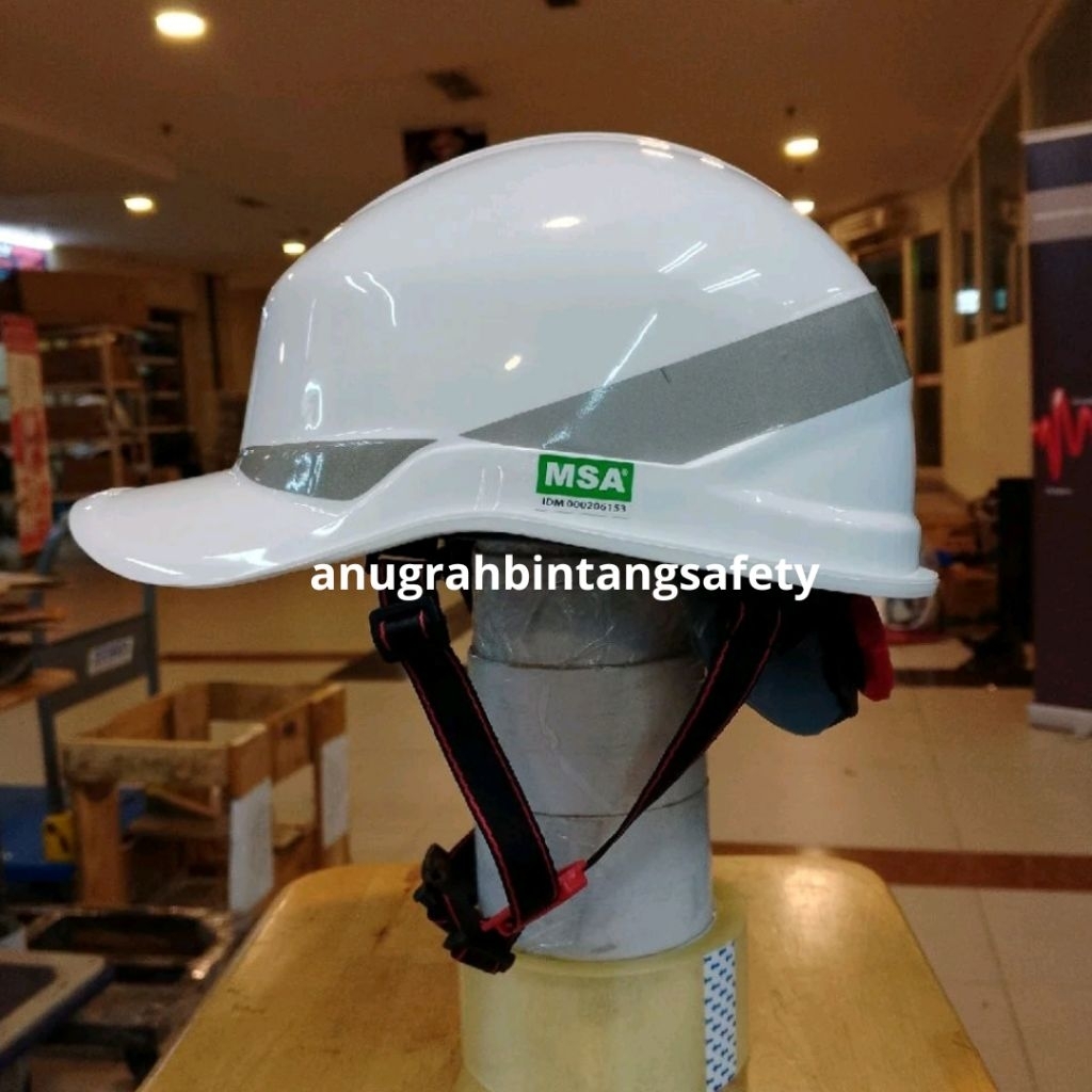 Helm Safety MSA Basball Pp Warna Putih - Helm Safety Lengkap Warna Putih