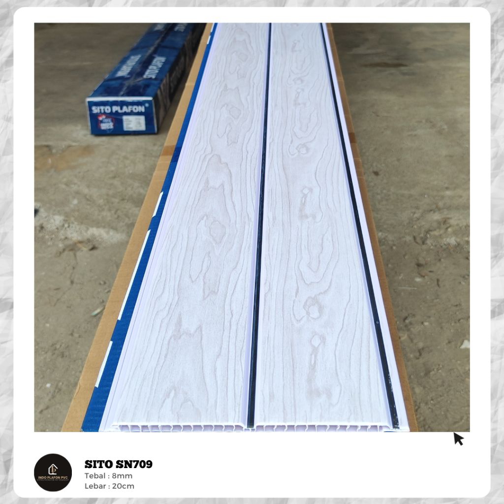 Plafon PVC Putih Glossy SITO (PERDUS)