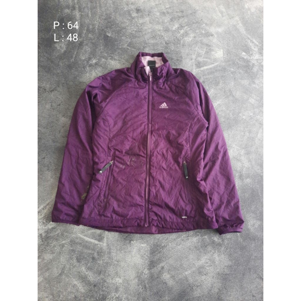 JAKET WINDBREAKER WANITA UNGU