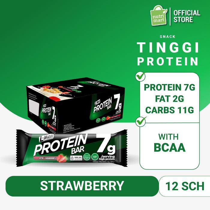 L-Men Protein Bar 1 box isi 12 saset - LMEN Protein Bar