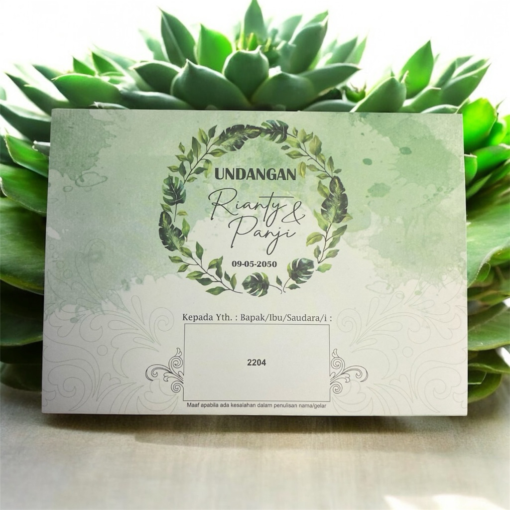 blangko undangan ERBA kosong kode 2204 (amplop+cover)