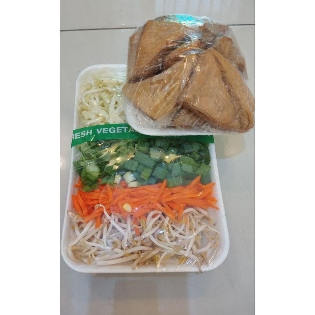 Tahu isi.Paket tahu isi.Sayur segar.Sayur pack.Paket sayuran.Aneka sayur.Sayur siap masak