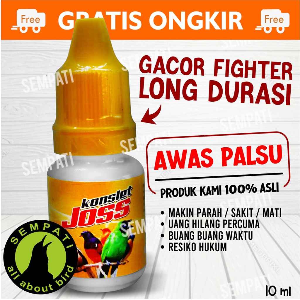 SEMPATI Konslet Joss Vitamin Penggacor Burung Murai Lovebird Kacer Kenari Suplemen Tingkatkan