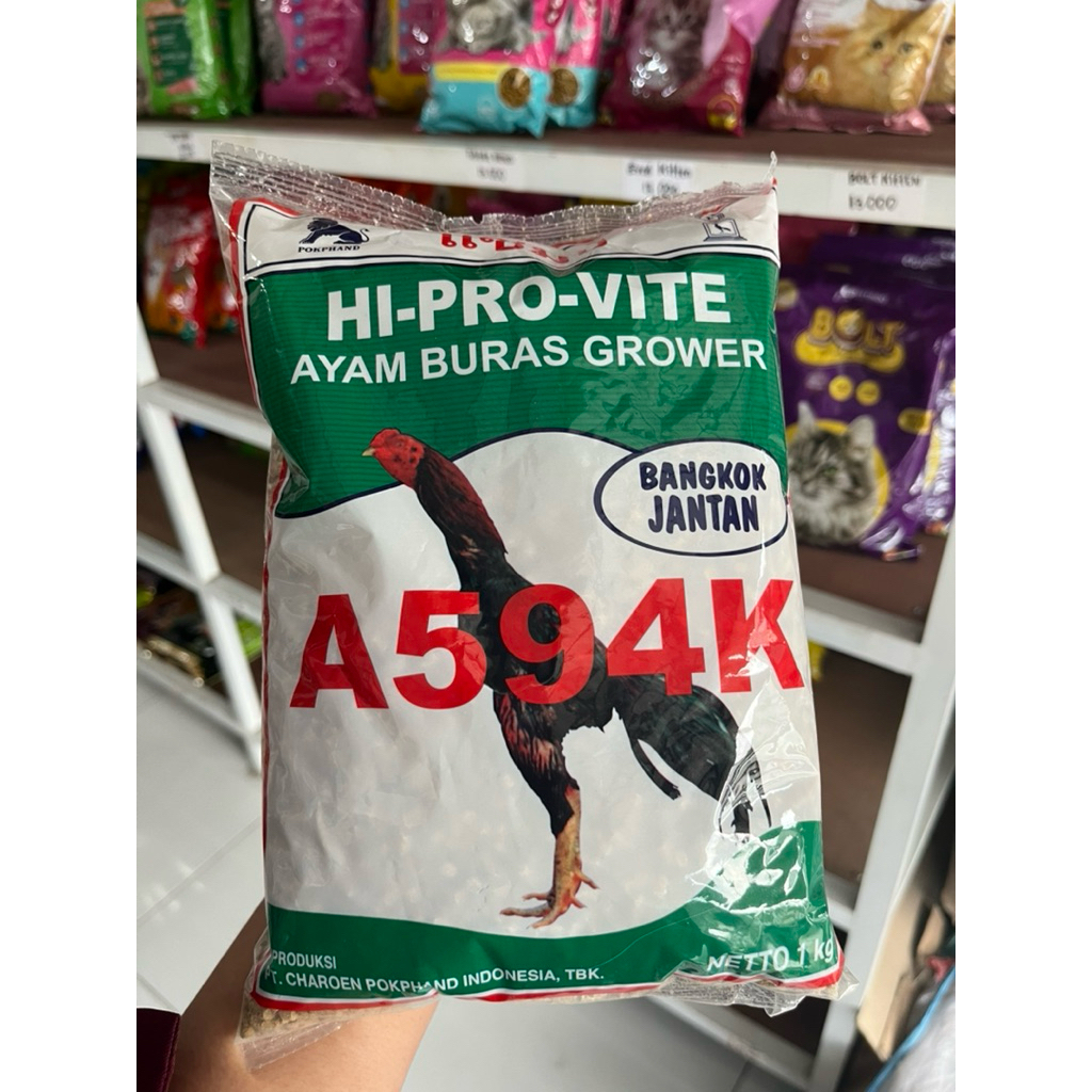 PAKAN AYAM DEWASA 1 kg - 594 Pakan ayam aduan Hi-Provite Ayam Buras