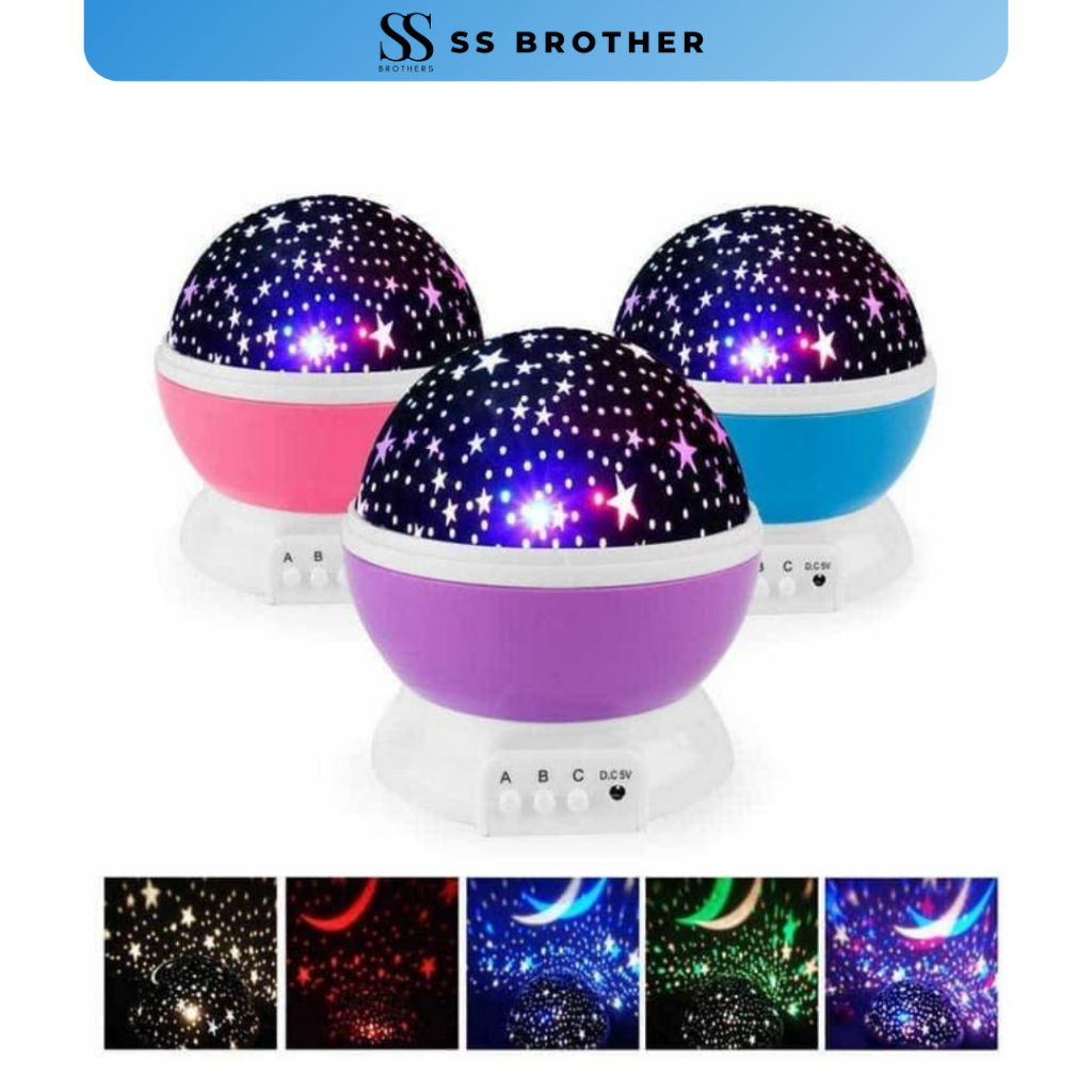 Lampu Tidur Proyektor Moon Star Master Light Bulan Bintang Sky Luar Angkasa Lampu Natal Dekorasi