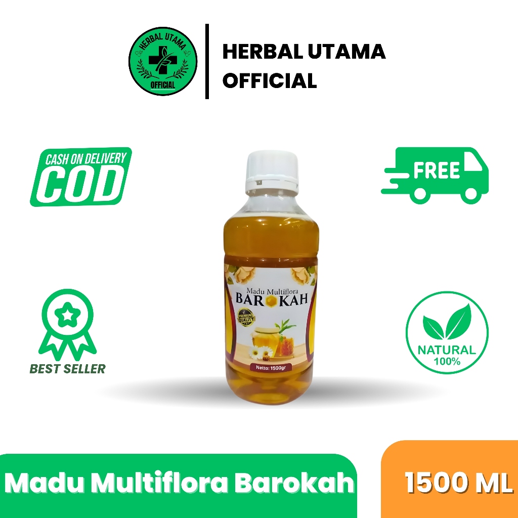 Madu Multiflora Barokah 1500g Madu Murni ASLI