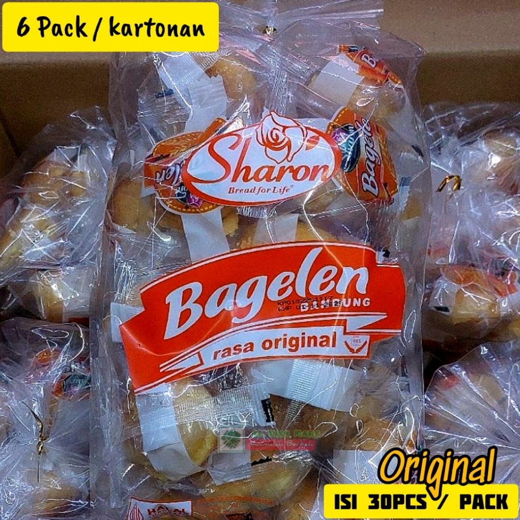 Bagelen Sharon 6 Pack Grosir Original Roti Kering Renyah Food