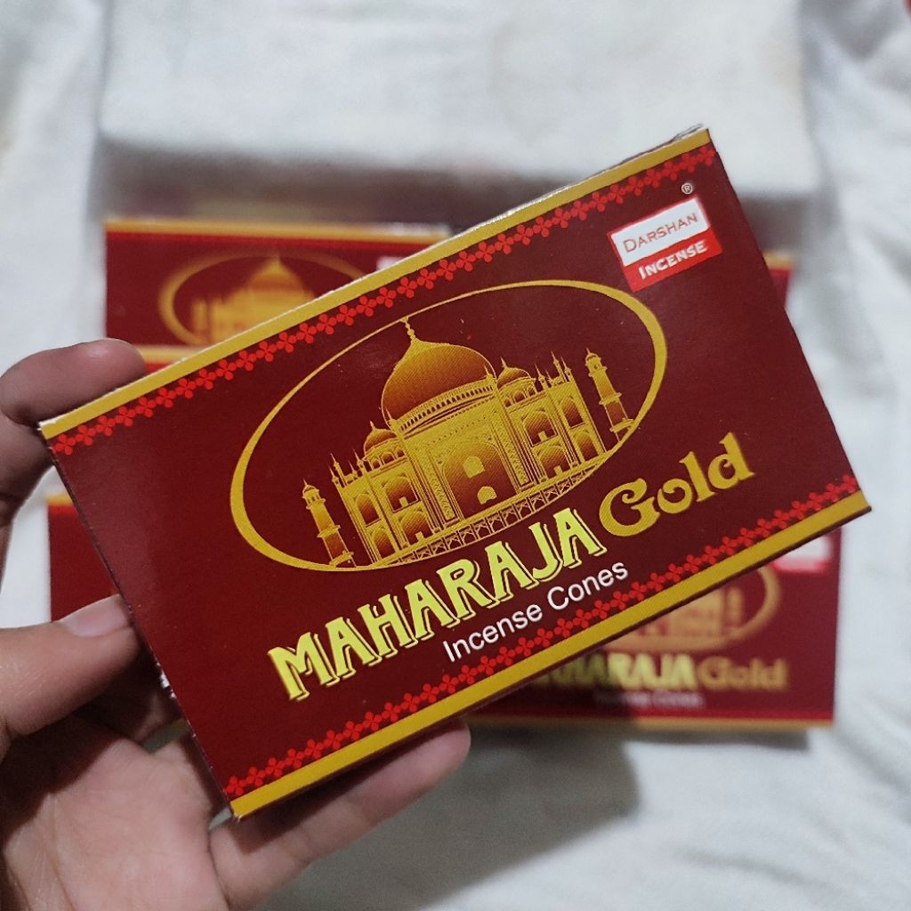 DARSHAN INCENSE Dupa darshan dupa kerucut darshan Maharaja Gold 1 dus isi 10 dupa