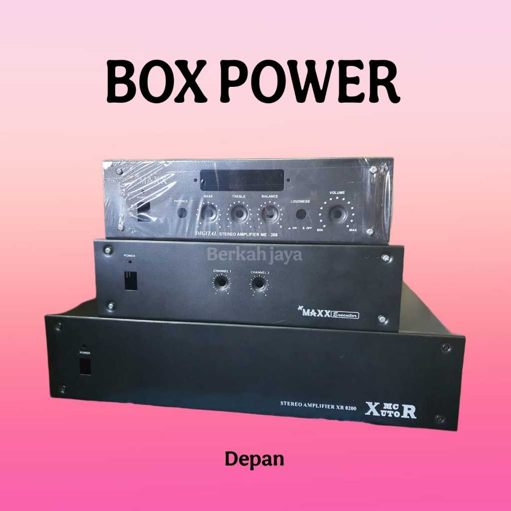 Box Power Amplifier dan Box Power Plat Besi