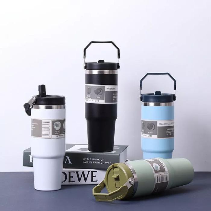 Vacuum Flask Stainless TUMBLER 900ML - Coffee Cup Sport Thermos Mug Steel Double-layer Insulated Cup