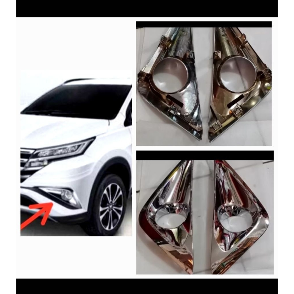 Ring foglamp Cover foglamp Lampu kabut mobil RUST TERIOS CHROME ORIGINAL PRODUCT