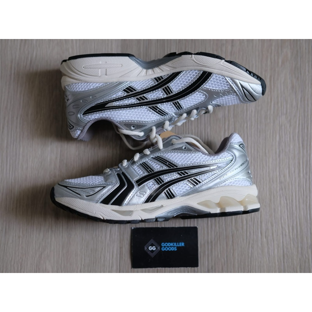Sneaker Gel Kayano 14 Asics x JJJJound Black Silver Authentic GK