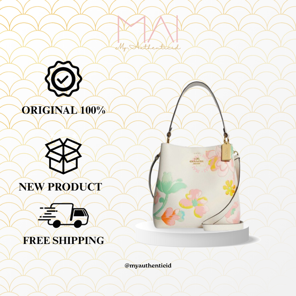 COC C8609 Town Bucket Bag With Dreamy Land Floral Print