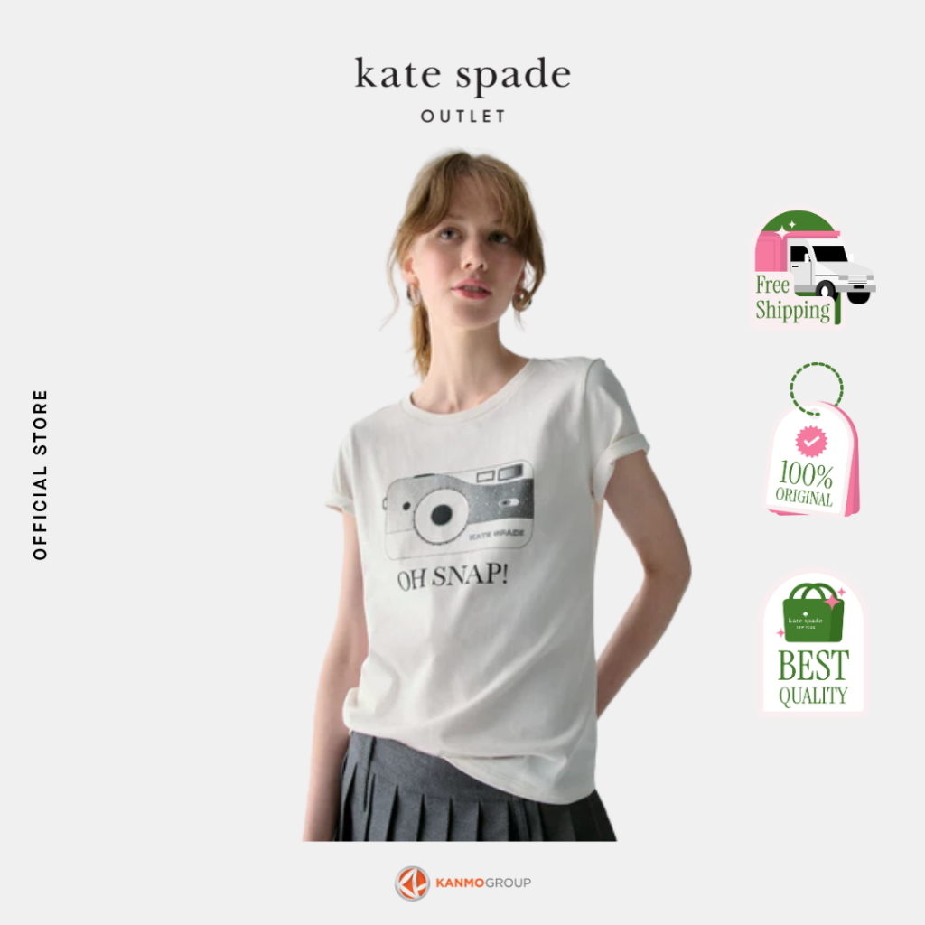 Kate Spade Oh Snap Tee - Kaus Wanita