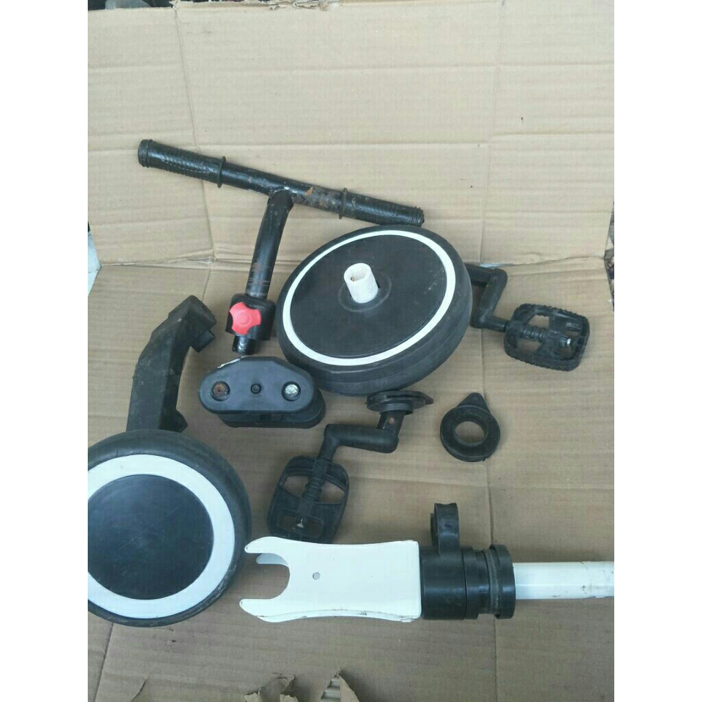 sparepart push bike bekas asli copotan balance bike
