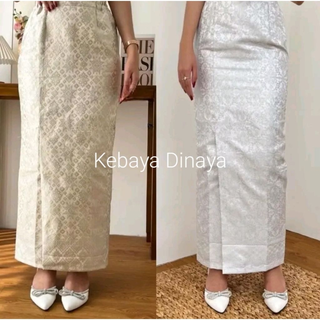 Rok Songket Span Belah||Songket Span Jadi||Songket Kebaya