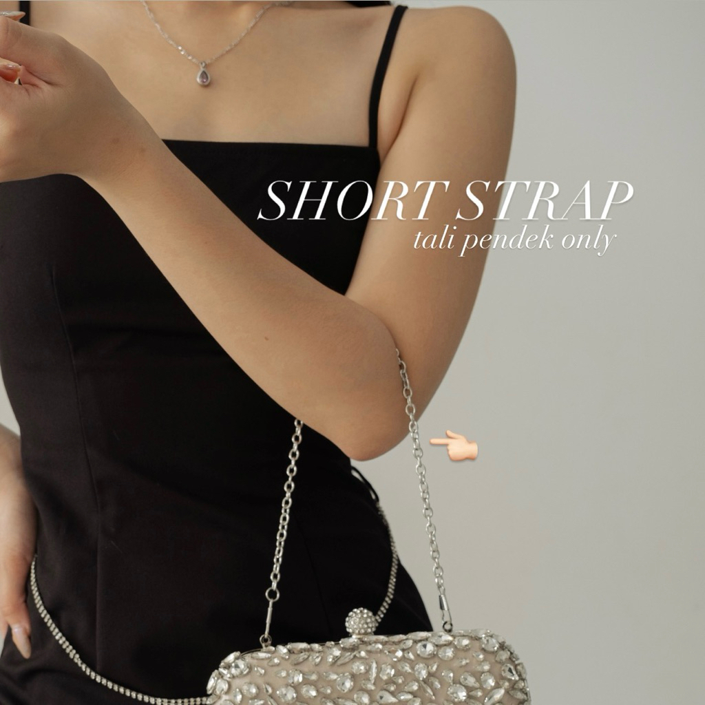TALI PENDEK RANTAI ONLY - short strap tas - clutch - silver - gold - chain strap - tali rantai