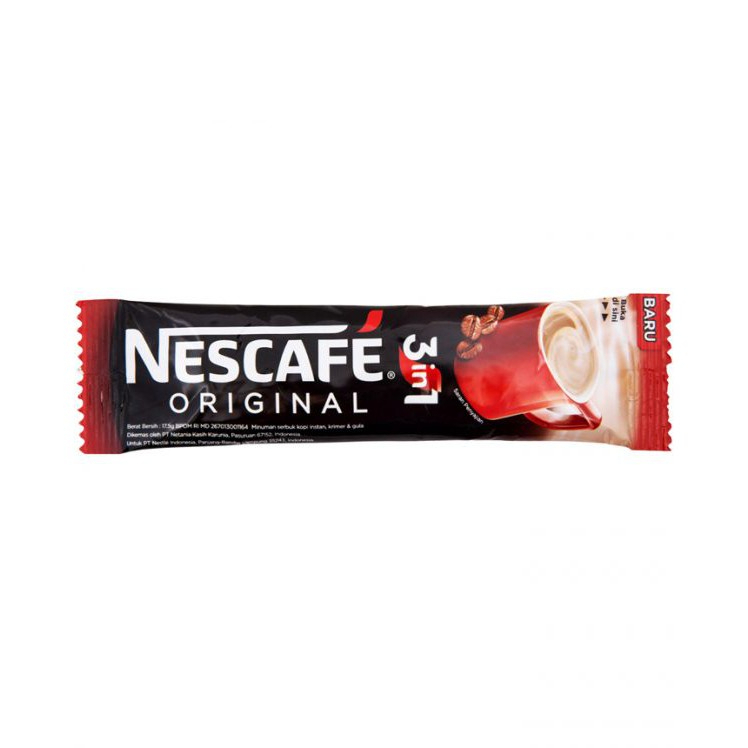 Nescafe 3 In 1 Original Kopi Sachet 5x17.5gr