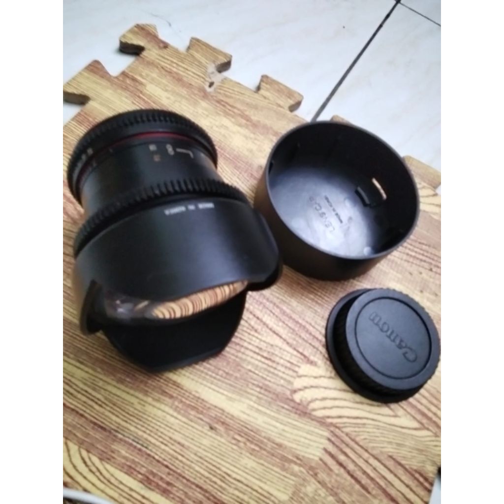 lensa Samyang cinema manual 14mm wide / t.3.1 / for Canon ef full frame