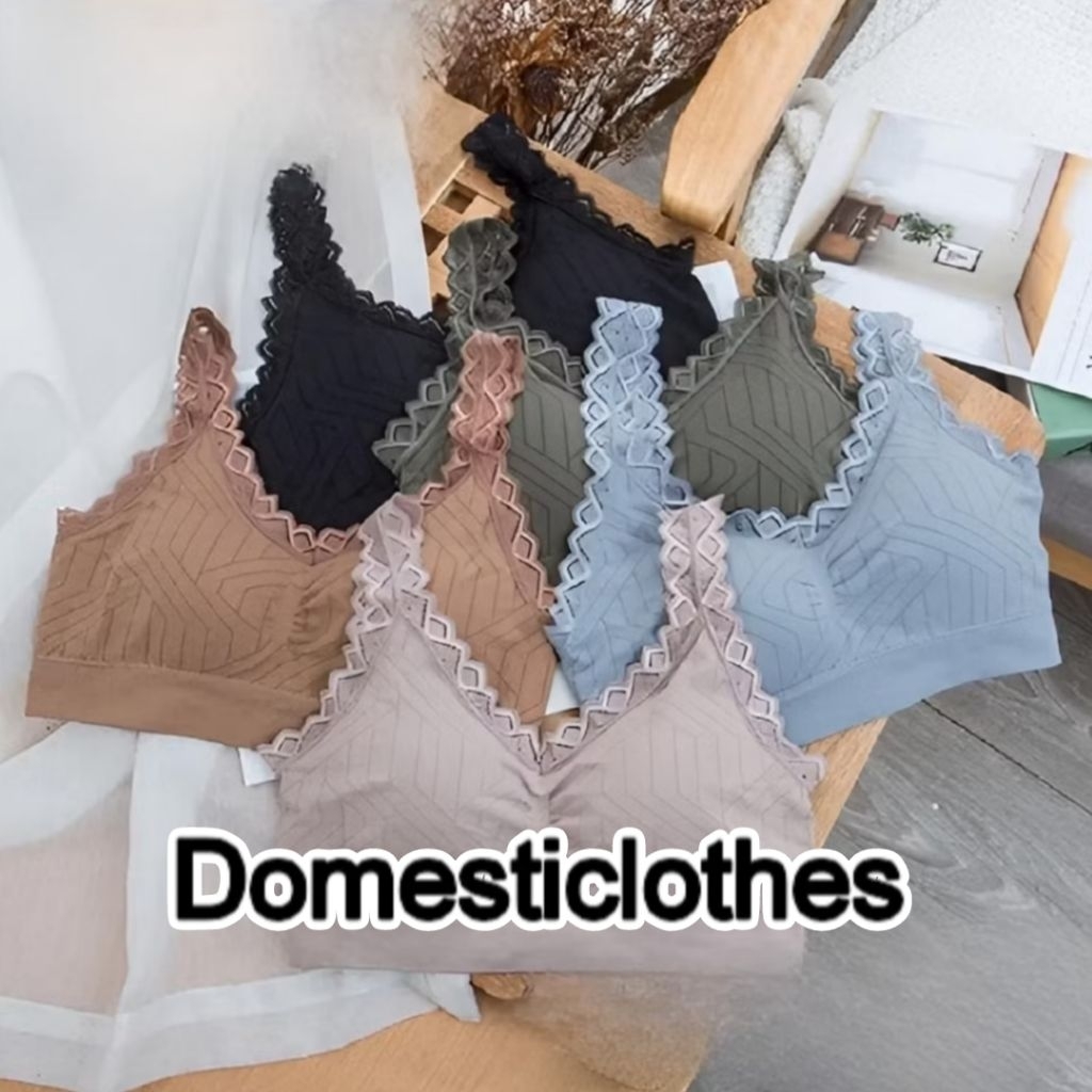 Domesticlothes SPORT BRA FEMA BUSA TIPIS MNS 4418 FEMA BUSA RENDA GARIS BH TALI RENDA