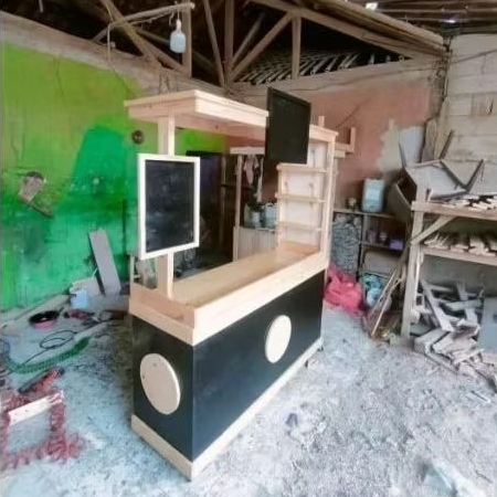booth/gerobak kayu jati Belanda