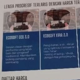 Silveno Eyewear - Lensa Kacamata Progresif Polycore Ecosoft Lensa Progresif Bluecromic Lite 2 Plus 1