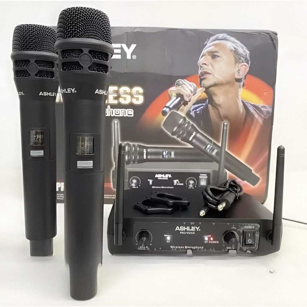 Microphone Wireless ASHLEY PRO-VOICE /  Mic Ashley Pro Voice Original