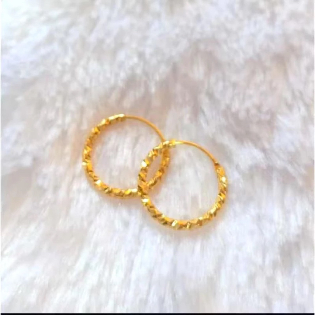 Anting Gipsy Titanium wanita