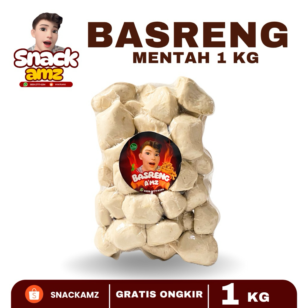 Snackamz | Basreng mentah 1kg murah