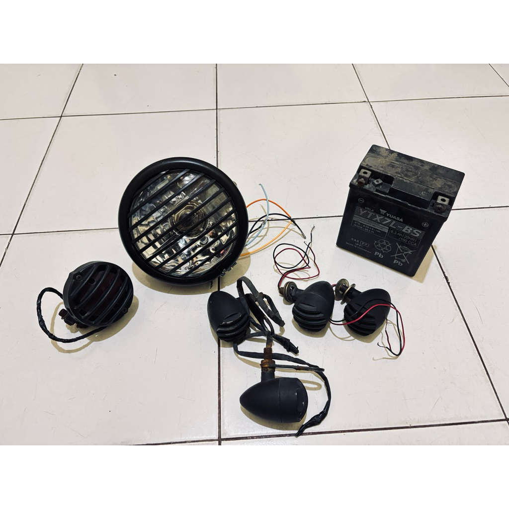 Lampu custom motor full set