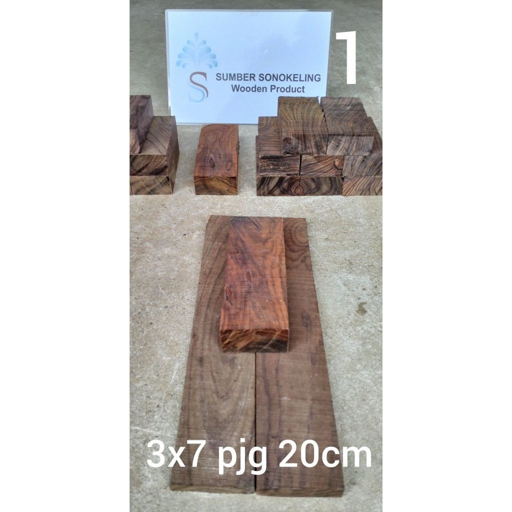 Kayu SONOKELING Bahan Gagang & Sarung