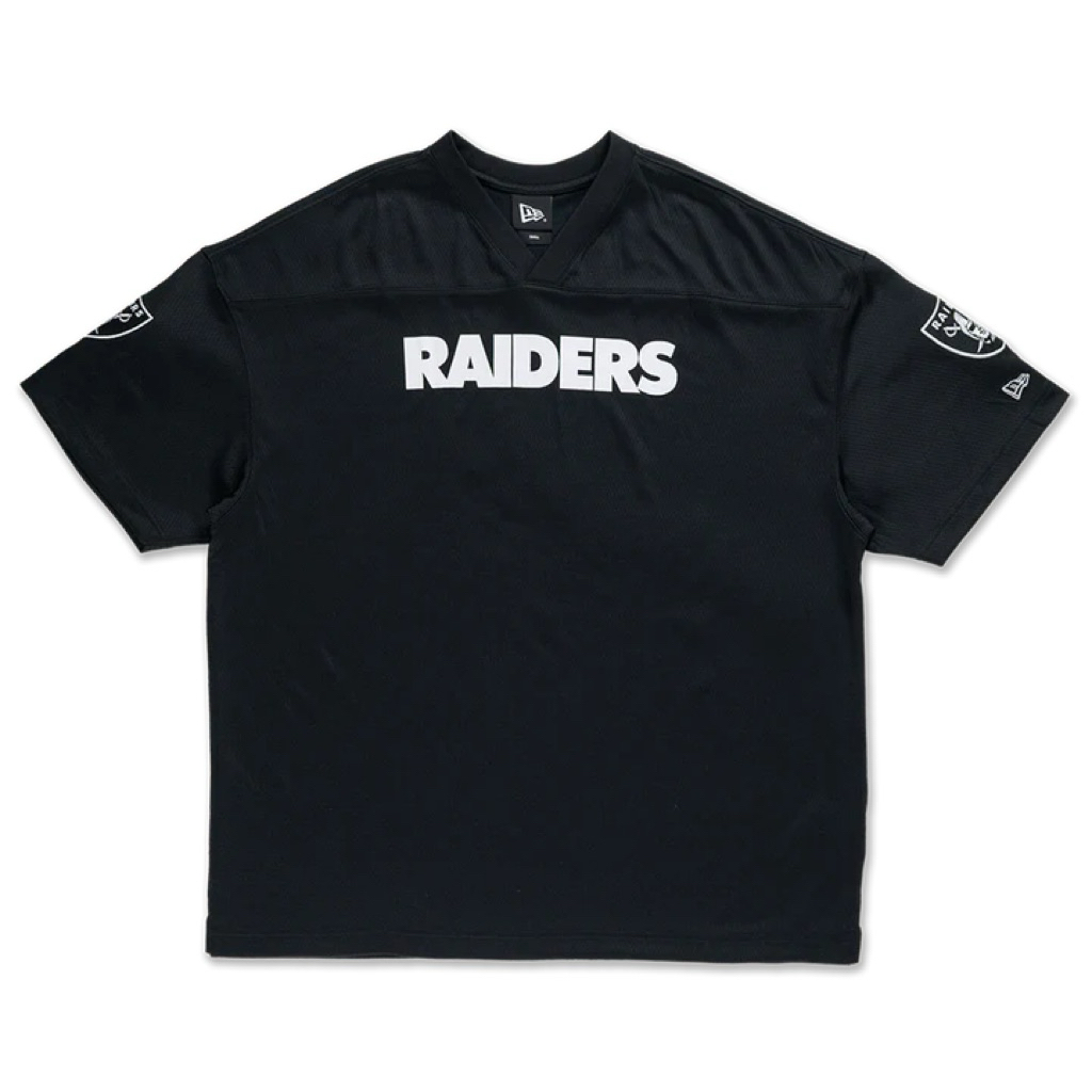 JERSEY NEWERA RAIDERS LAS VEGAS RAIDERS STREET CULTURE BLACK OVERSIZED SHORT SLEEVE T-SHIRT