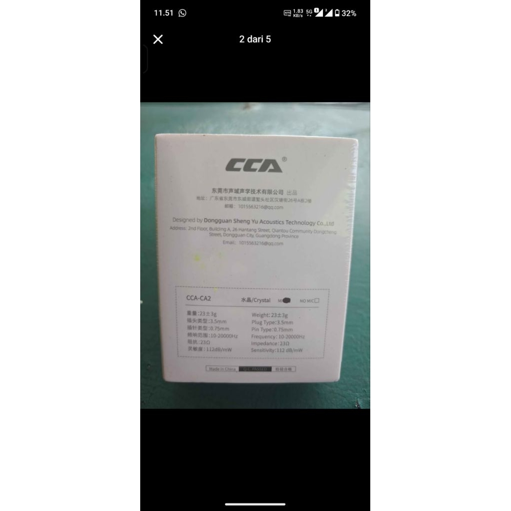 kz cca ca2 original baru