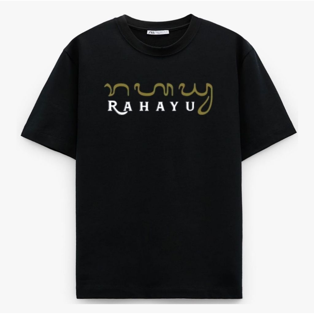KAOS AKSARA JAWA RAHAYU SIMPLE SPONSOR