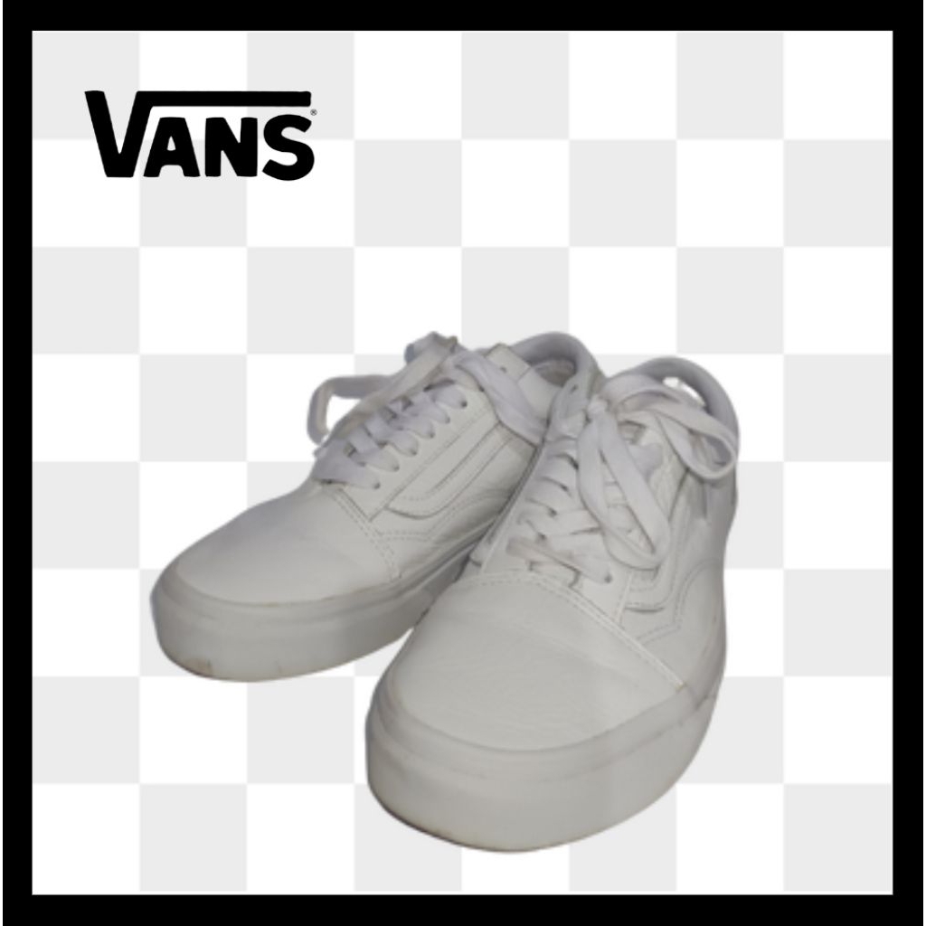 VANS Old Skool Leather White - Size 43 / 28CM (US Men 10) ORIGINAL BNIB