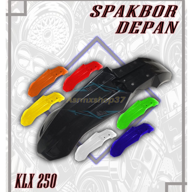 spakbor Depan KLX 250 Slebor Fender Depan KLX 250 cocok untuk supermoto modif spakbor KLX 250