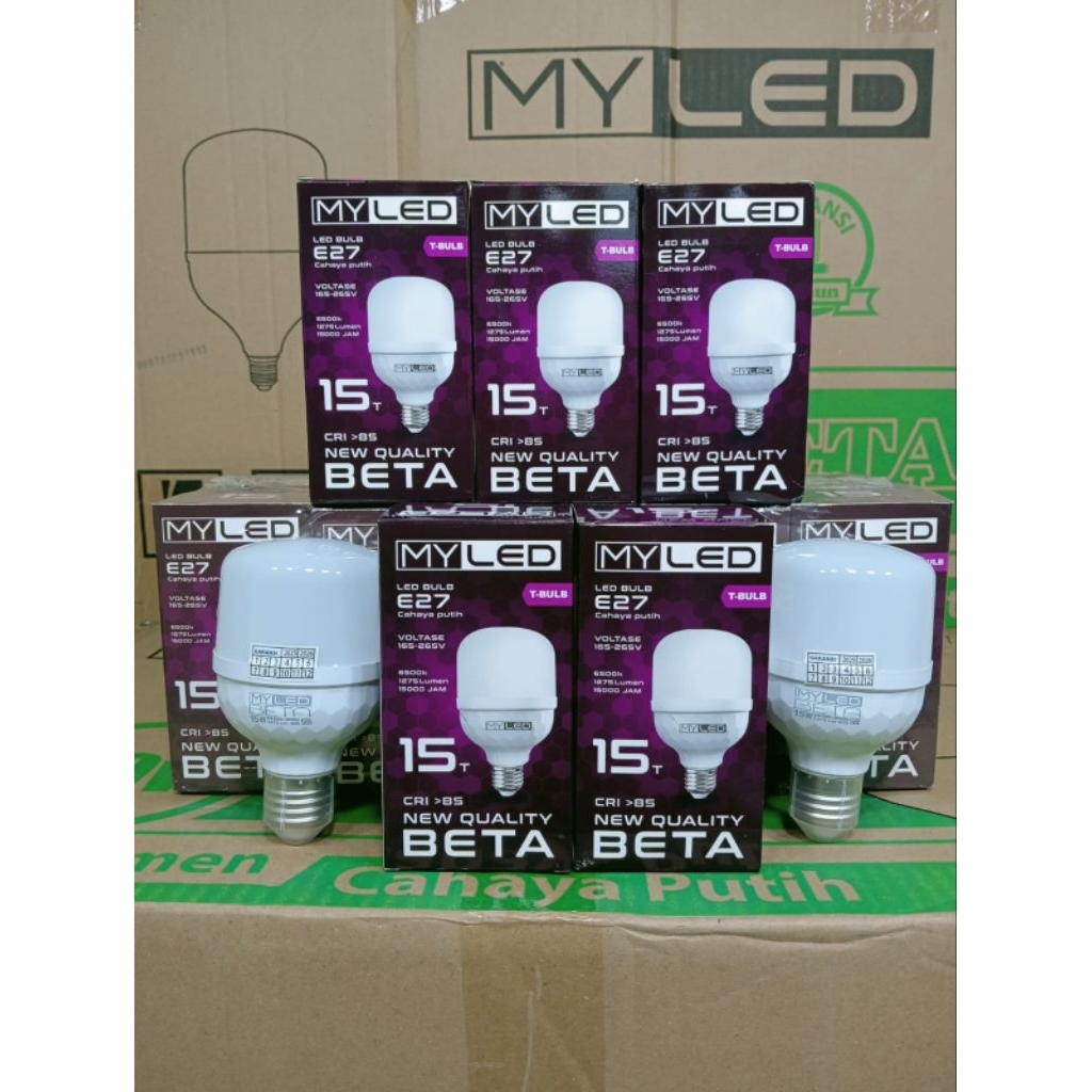 lampu myled beta T15 capsule myled beta cahaya putih