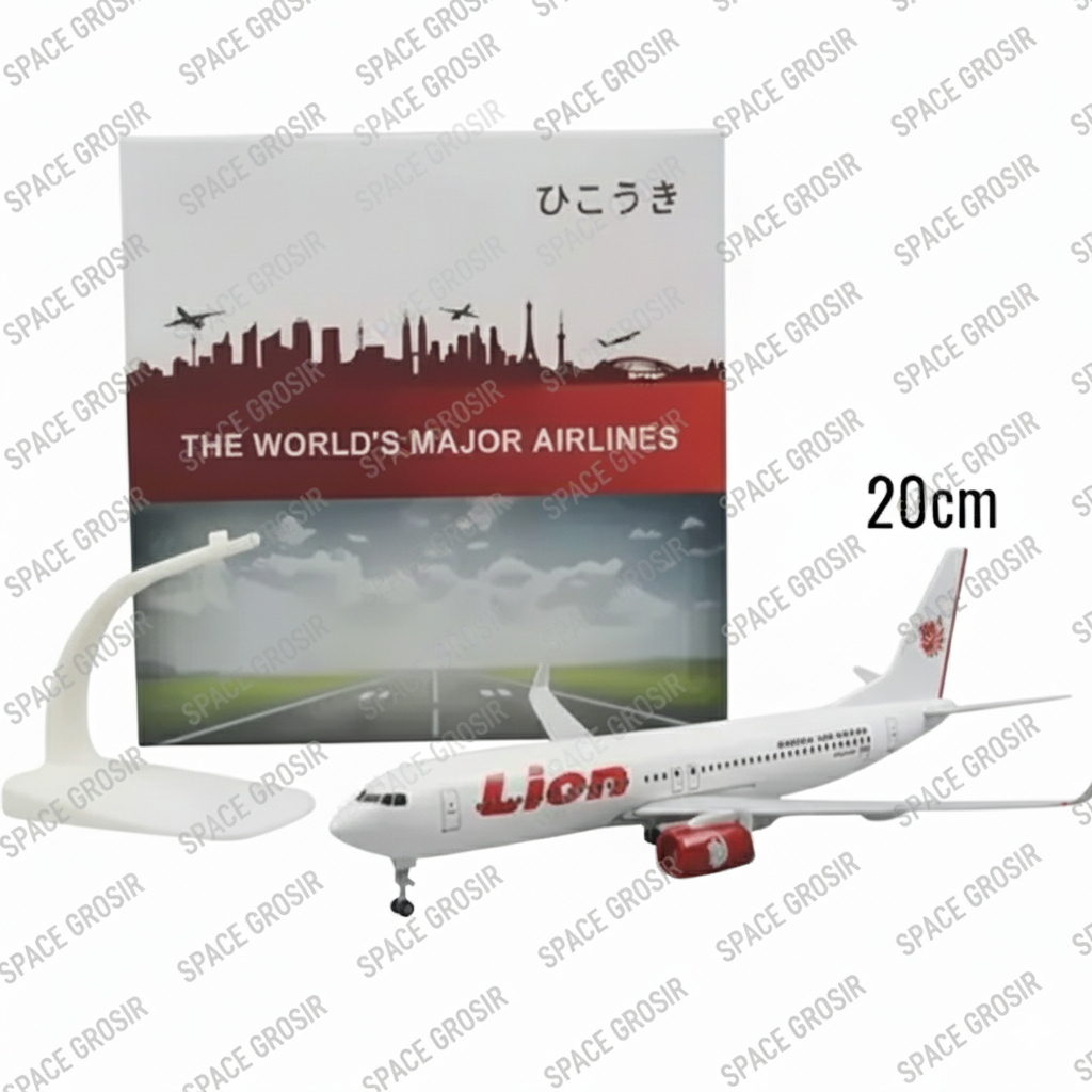 Miniatur Pajangan Diecast Pesawat Lion Air - KlM - China -  Air Asia com 20 Cm