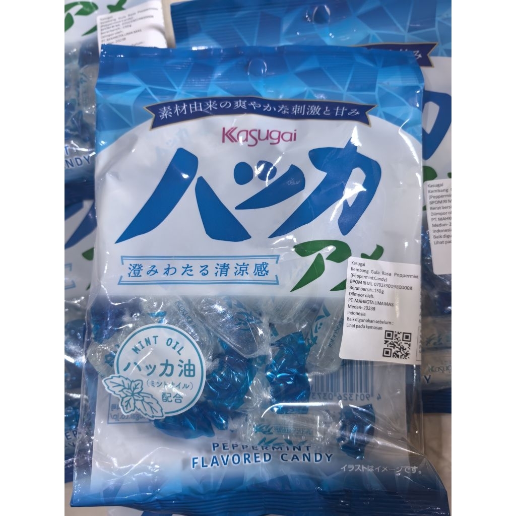 KASUGAI PEPPERMINT CANDY. PERMEN JEPANG. PEPPERMINT CANDY 165 GR. PERMEN IMPORT. KASUGAI MUSKMELON C