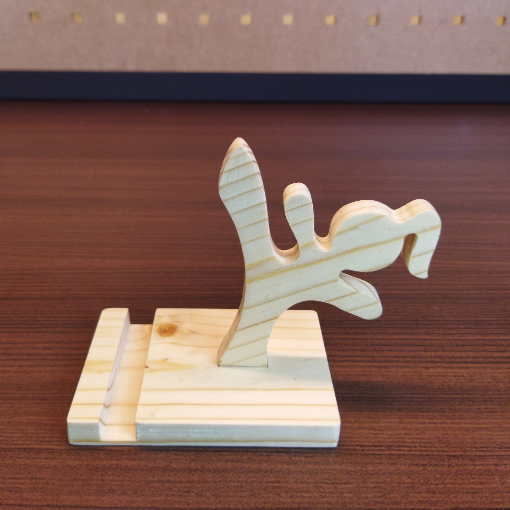 Stand, Holder Handphone, Tatakan HP Girl Kayu unik dan lucu