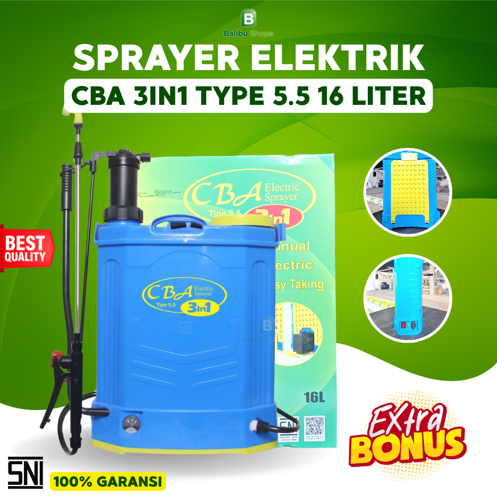 Pompa Sprayer Elektrik CBA 3 in 1 / Pompa hama Elektrik Disinfektan
