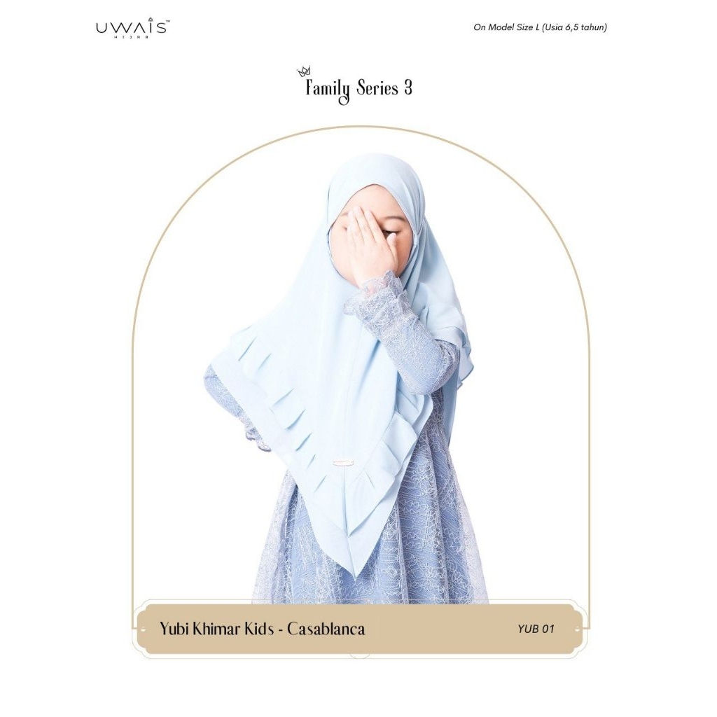 Yubi Khimar kids by Uwais - Khimar anak