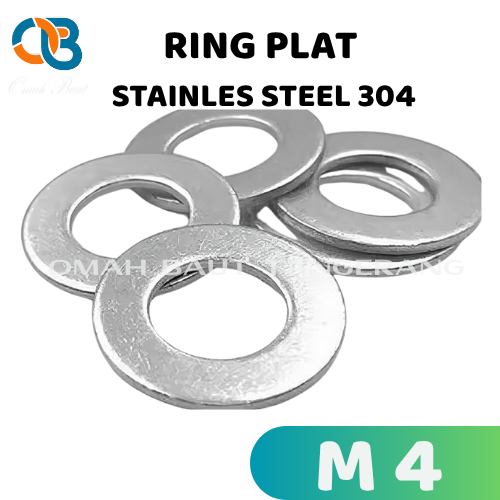 Ring Plat M4 Stainless steel / Washer Flat M 4 SS304