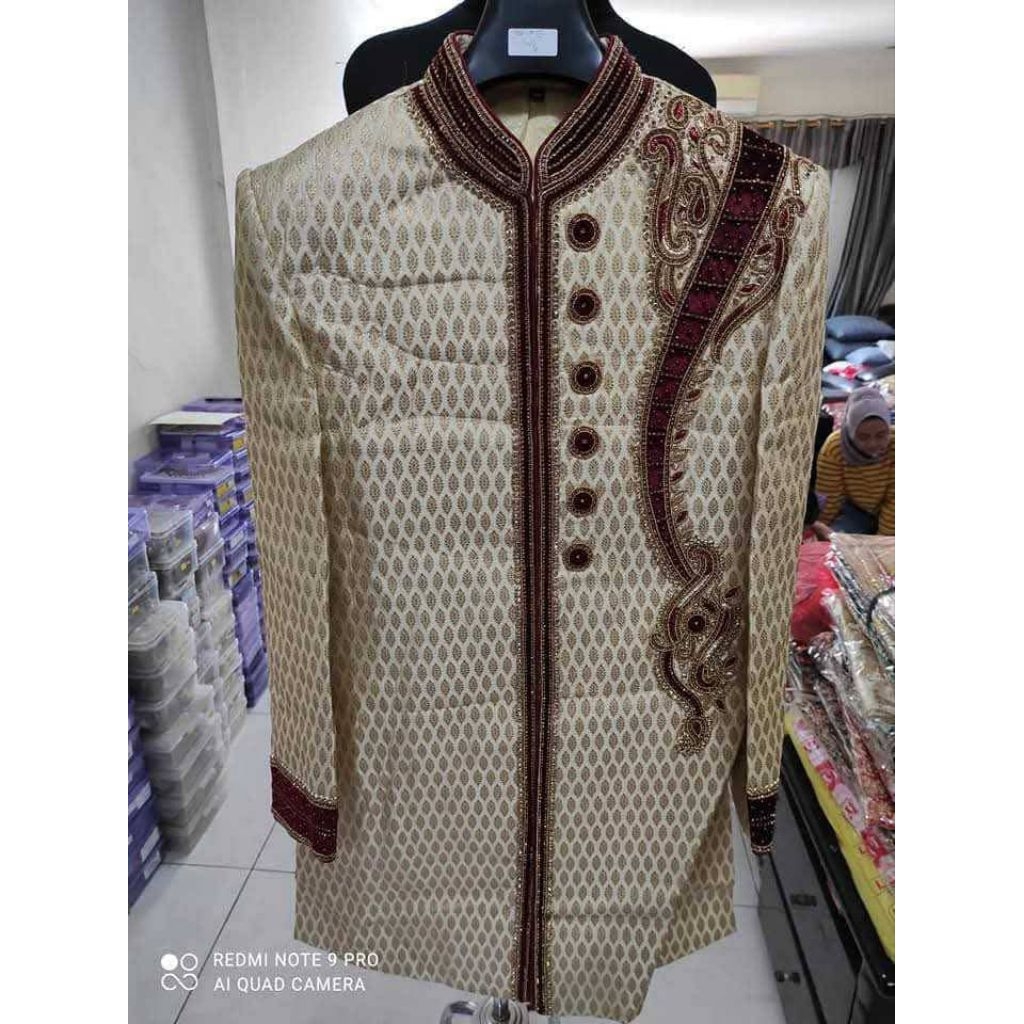 sherwani india original baju pengantin pria exclusive