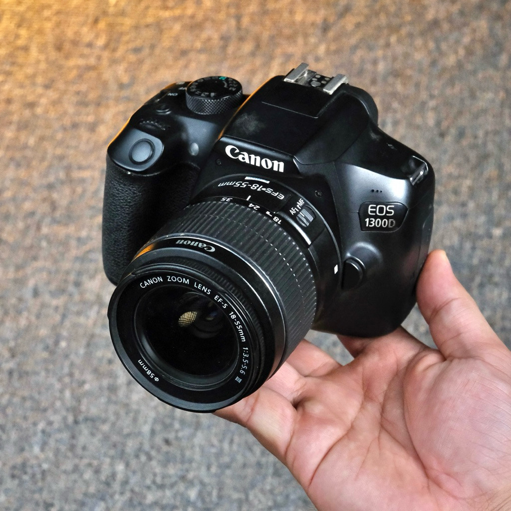 Kamera Canon 1300D + kit 18-5mm Bekas Second