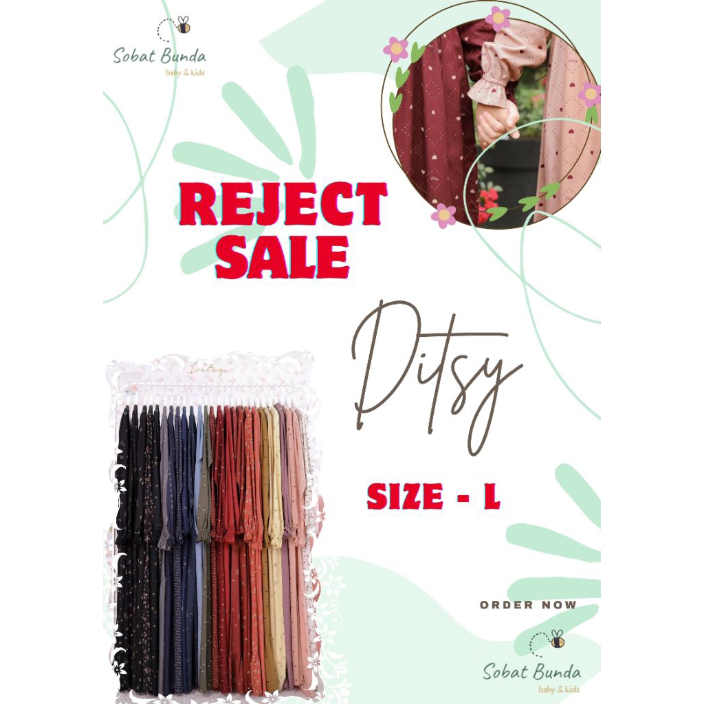 DITSY REJECT SIZE OKTOBER 2025 -  SIZE L