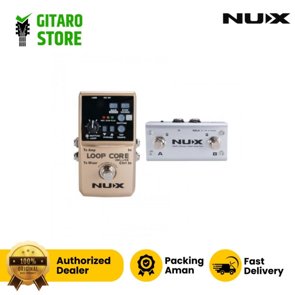 Efek Gitar Nux Loop Core Deluxe Bundle Pedal Effect