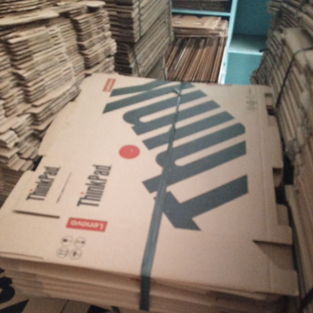 kardus packing laptop sablon thinkpad