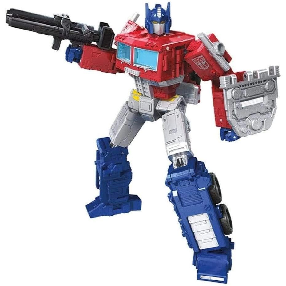 TRANSFORMERS TOYS GENERATIONS WAR FOR CYBERTRON: EARTHRISE LEADER WFC-E11 OPTIMUS PRIME ACTION